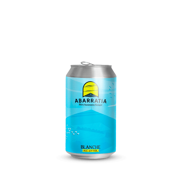 Bière blanche ABARRATIA 4,5° - canette 33cl x6 - Edari Drinks