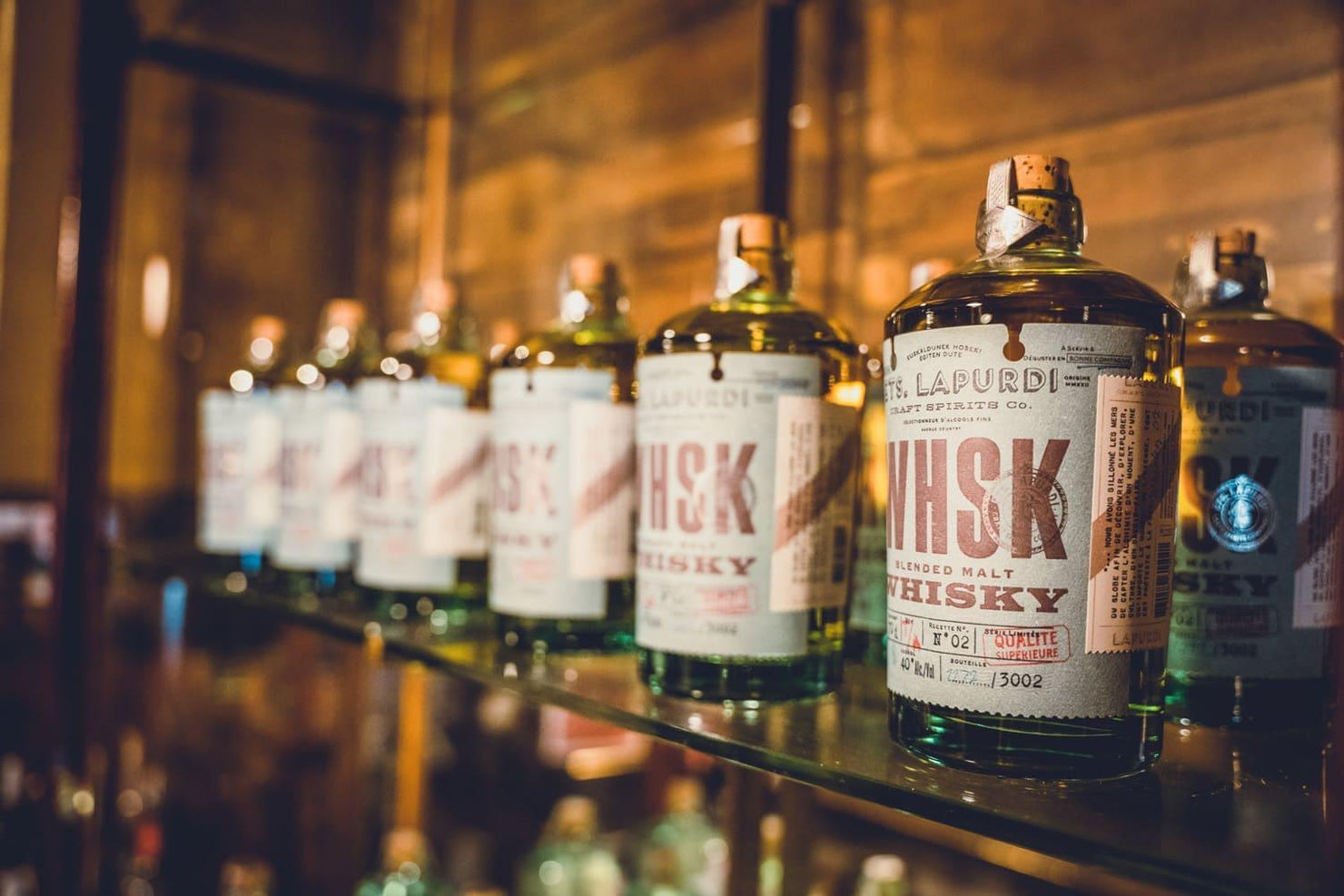 Blended Malt Whisky WHSK 3 ans d'âge 40° ETS. LAPURDI - 70cl