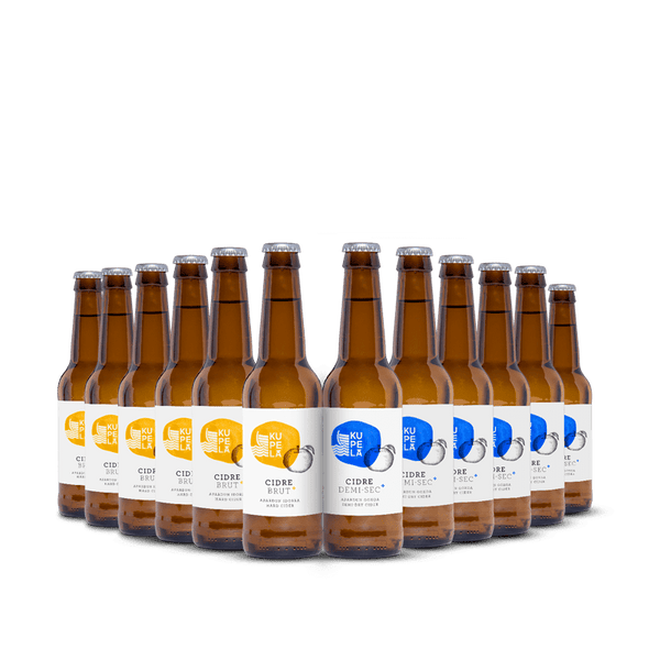 Pack KUPELA ciders 33cl 12 bouteilles - Edari Drinks