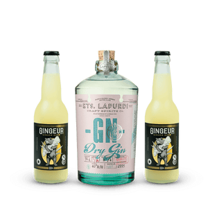 Box cocktail gin ETS. LAPURDI + 2 ginger beer GINGEUR - Edari Drinks