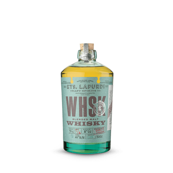 Blended Malt Whisky WHSK 3 ans d'âge 40° ETS. LAPURDI - 70cl - Edari Drinks