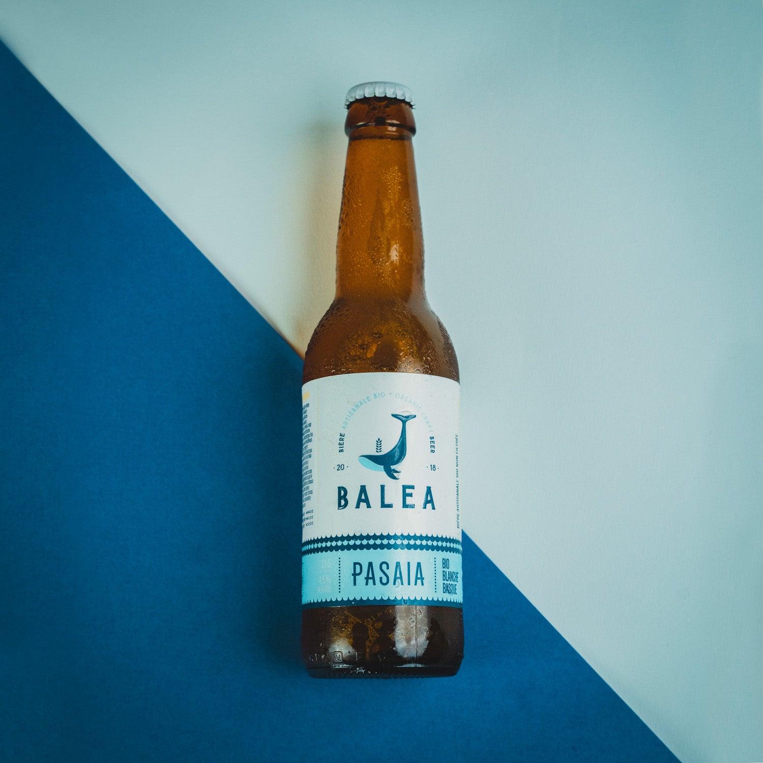 Bière Basque artisanale Bio blanche Pasaia Balea 33cl - vente en ligne
